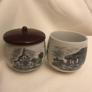 Vintage Nagasaki Yunomi Tea Cup Set